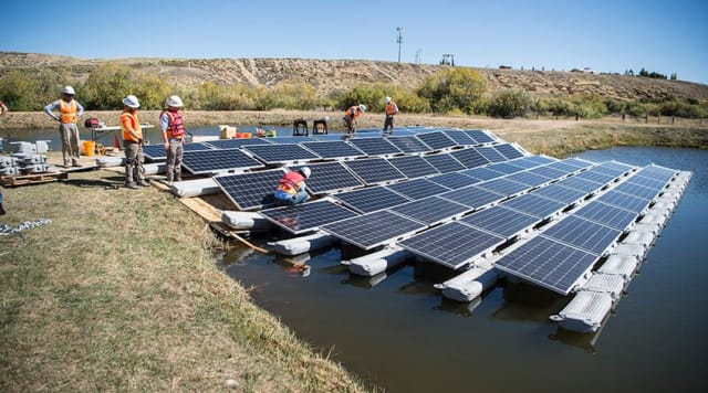 floating solar plant